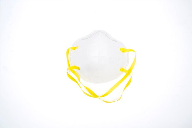 Detalhe da máscara médica para prevenção de corona