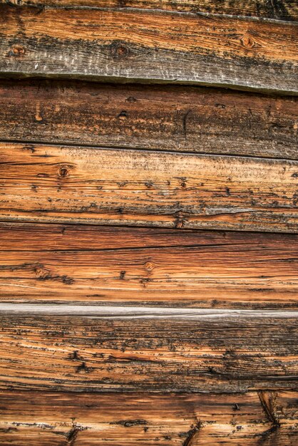Detalhe da parede da prancha de madeira de pinho de abeto envelhecido