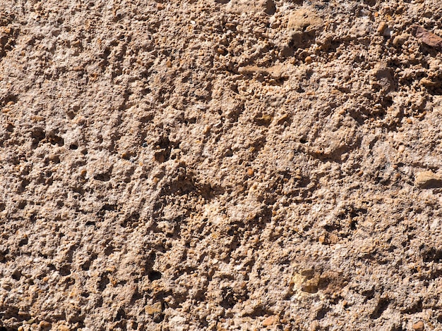 Detalhe da parede de pedra e fundo de textura