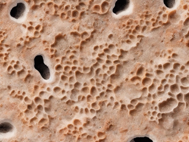 Detalhe da textura mineral fóssil coral