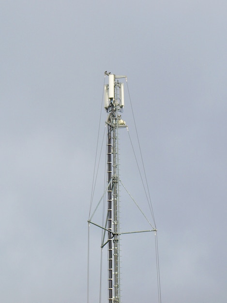 Detalhe da torre para antenas de telecomunicações móveis