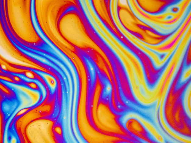 Detalhe de bolhas de sabão com açúcar Fotografia feita com microscópio digital