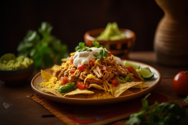 Detalhe de comida mexicana Gerar Ai
