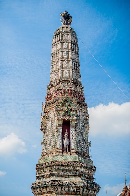 Detalhe de templo tailandês em bangkok