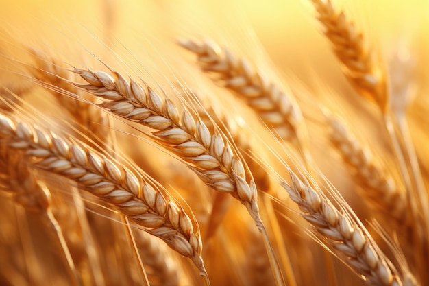 Detalhe de trigo no campo