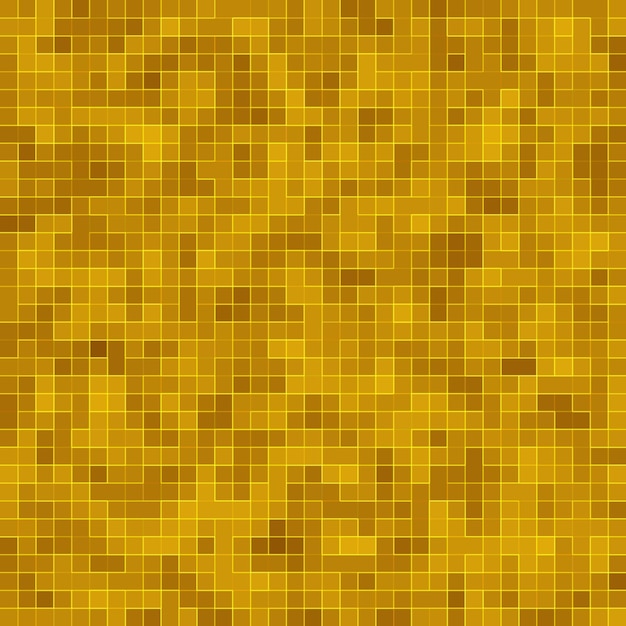 Detalhe do edifício adornado do mosaico cerâmico abstrato da textura Mosiac do ouro amarelo. Teste Padrão Sem Emenda Abstrato. Pedras cerâmicas coloridas abstratas.