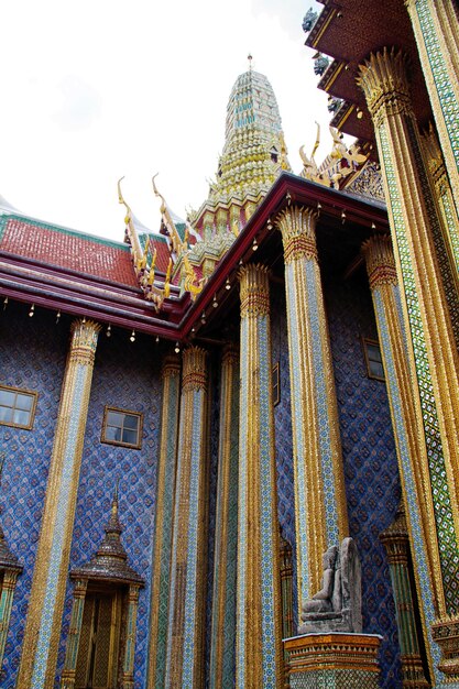 Foto detalhe do grand palace em bangkok tailândia