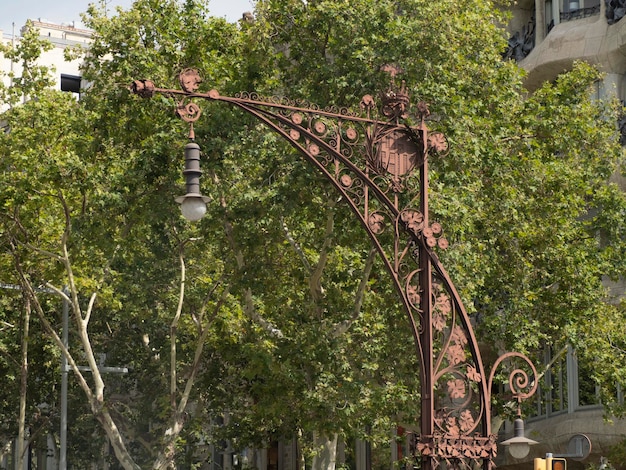 Detalhe dos edifícios do Passeig de Gràcia em Barcelona