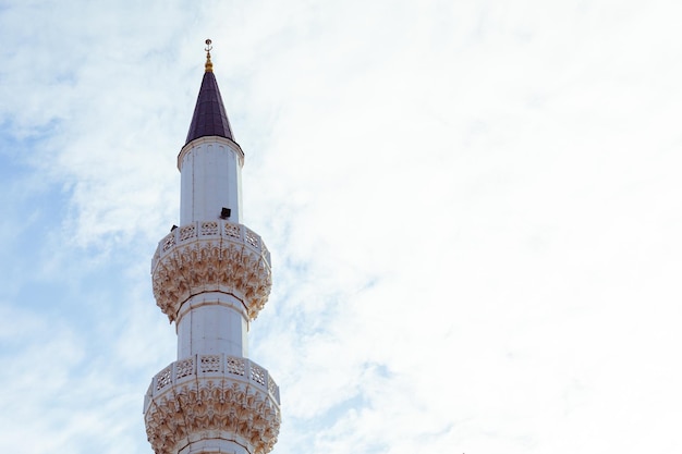 Detalhe dos minaretes da Mesquita