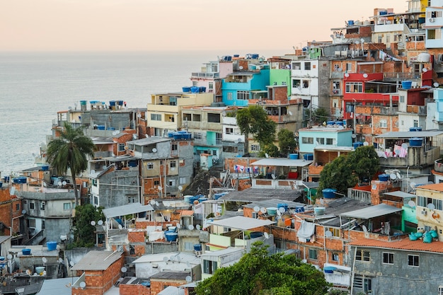 Detalhes da colina do Vidigal no Rio de Janeiro - Brasil