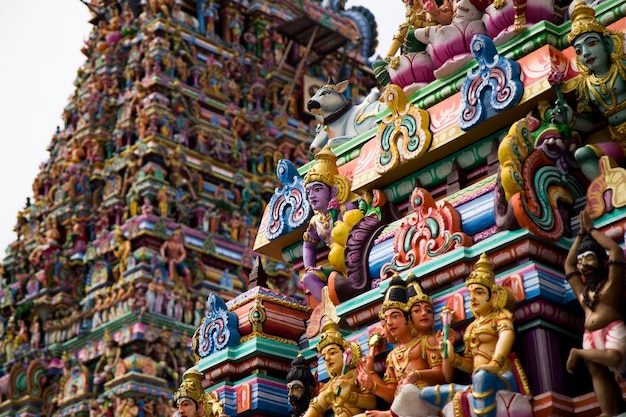 Foto detalhes do templo indiano kapaleeswarar chennai índia