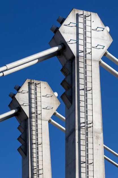 Detalle Arquitectónico Soportes de Puente de Hormigón