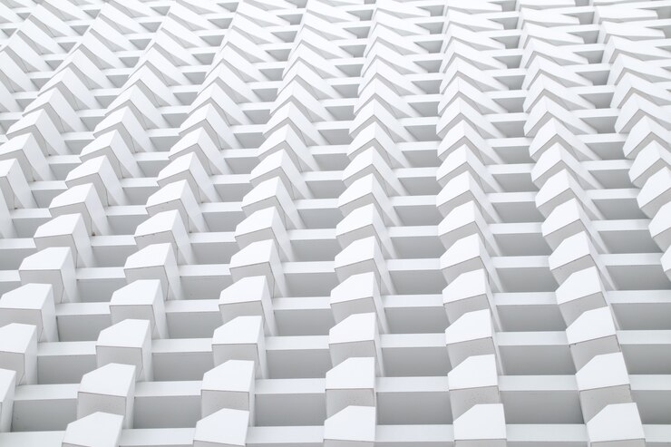 Detalle de la arquitectura Tejido de caja moderno Estructura Patrón Construcción