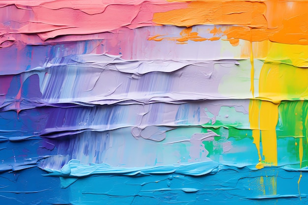 Detalle de arte abstracto de una pintura acrílica que muestra el fondo de textura de color
