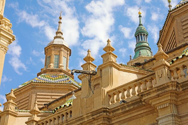 Detalle de la Basílica Catedral de Nuestra Señora del Pilar en Zaragoza, Aragón, España