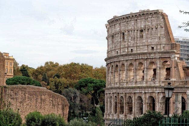 Detalle del Coliseo en Roma