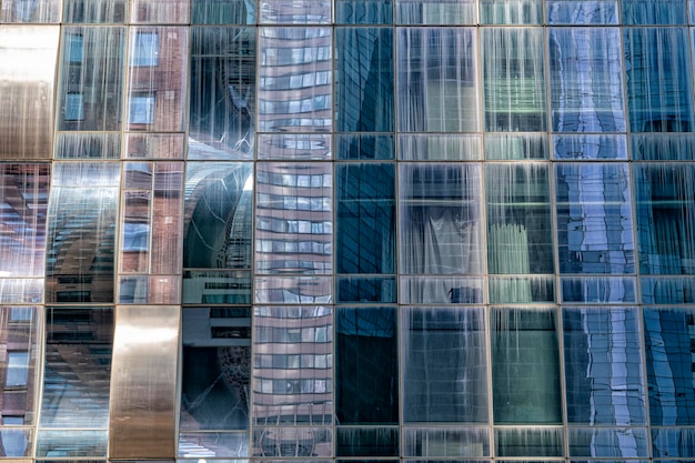 Detalle del edificio de rascacielos de nueva york manhattan