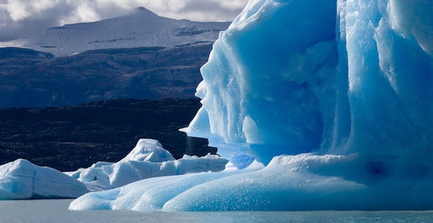 Detalle de un glaciar del Glaciar Perito Moreno en Argentina