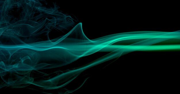 Detalle de humo verde