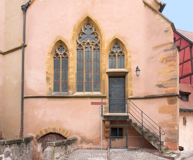 Detalle de la iglesia en Colmar