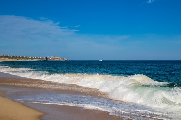 Detalle de la playa de Cabo San Lucas en México