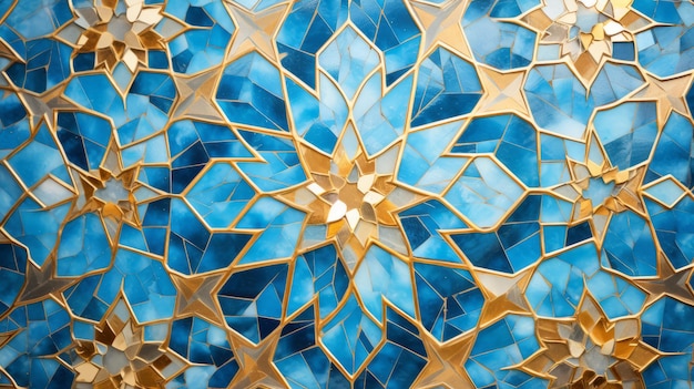 Foto detalle de primer plano de un mosaico de mármol
