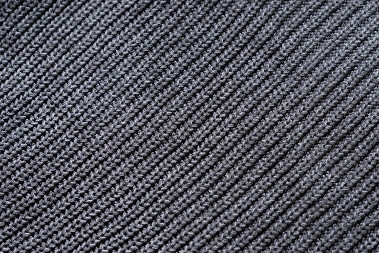 Detalle en primer plano de la textura de la ropa acogedora