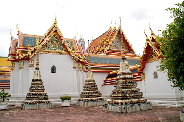 Detalle del templo de Wat Arun de Bangkok de Tailandia