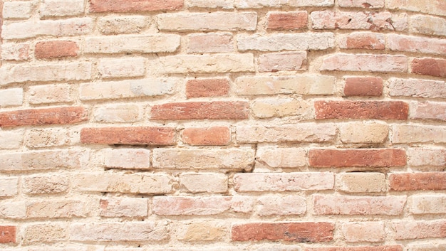 Detalle de la textura de una pared de ladrillos