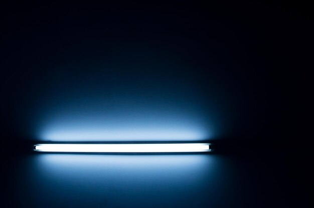 Detalle de un tubo fluorescente
