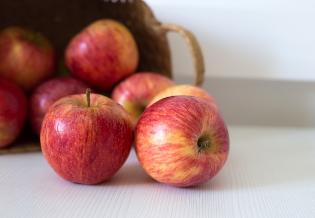 detalle de varias manzanas