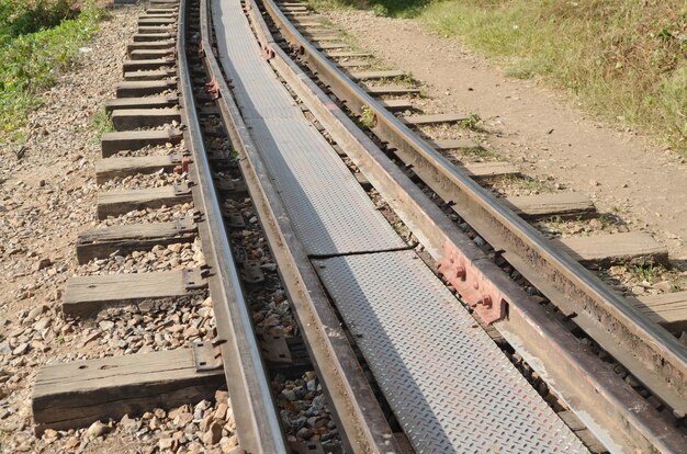 Detalles del ferrocarril moderno