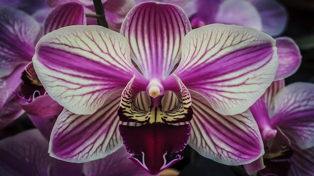 Detalles de las flores de las orquídeas