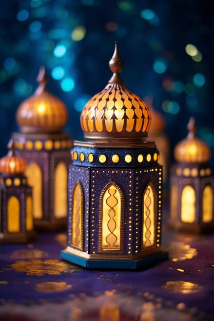 Los detalles intrincados de las artesanías y decoraciones de Ramadanted son