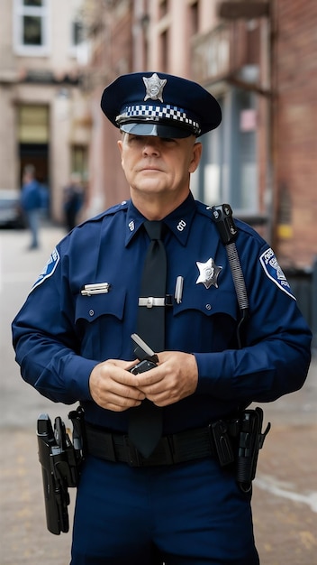 Detalles del kit de seguridad de un oficial de policía