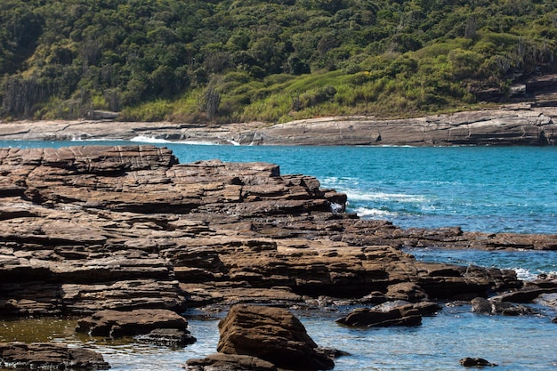 Detalles de la playa de Foca en Buzios en Río de Janeiro, Brasil