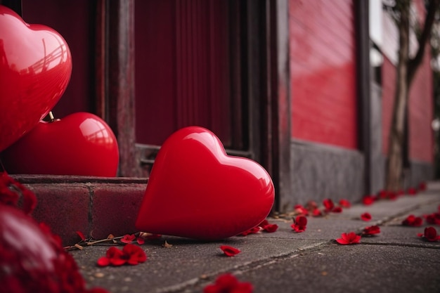 Los detalles románticos en rojo y blanco crean la atmósfera ideal para celebrar el amor el Día de San Valentín