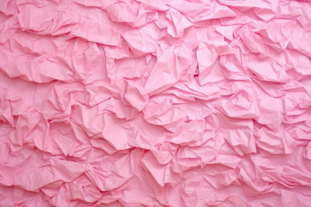 Detalles de la superficie del papel de seda rosado