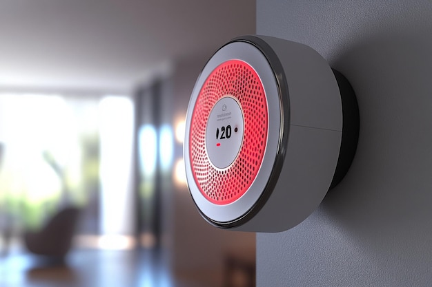 Un detector de humo inteligente con notificaciones de la aplicación