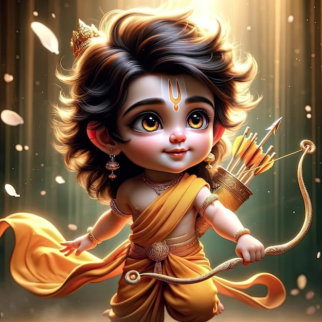 Deus hindu, o Senhor Ram, uma bela imagem.