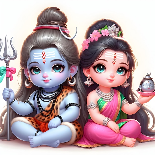 Deus hindu Shiv e Parwati Maha Shivaratri