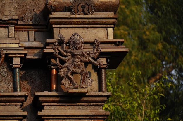 Deuses no Templo Meenakshi ou Templo MinakshiSundareshwara Madurai Tamil Nadu Sul da Índia