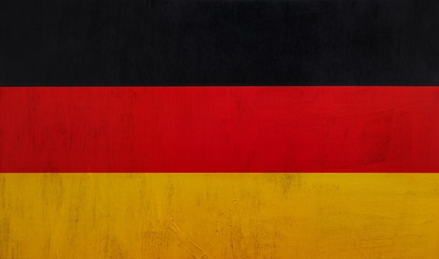 Foto deutsche flagge mit alter textur grunge und vintage