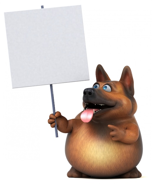 Deutscher Schäferhund - 3D Illustration