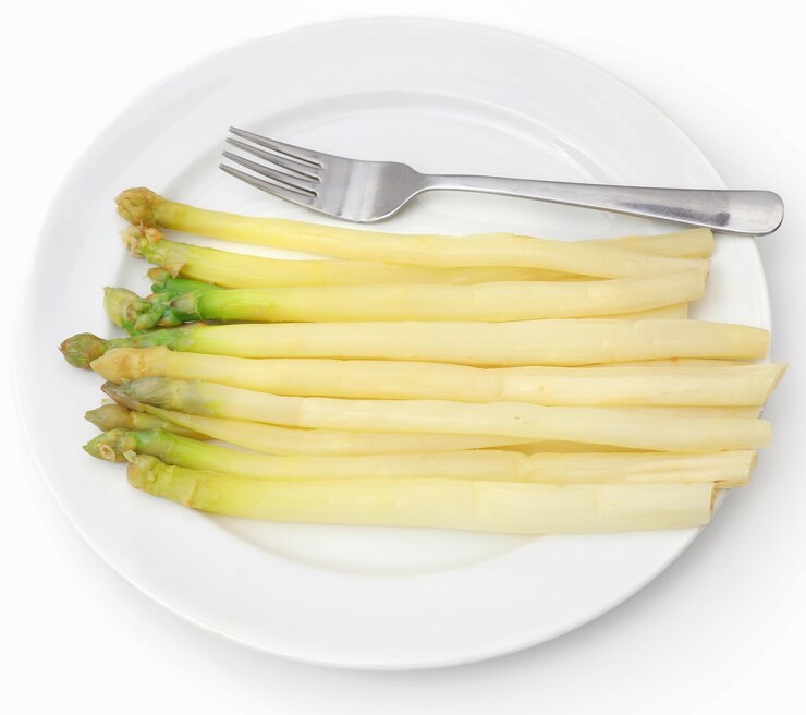 Foto deutscher weißer spargel