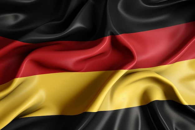 Deutschland-Flagge aus nächster Nähe generative KI