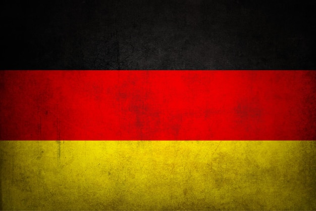 Deutschland-Flagge mit Grunge-Textur.