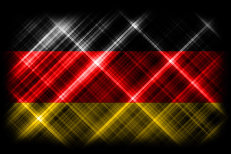 Deutschland-Flagge, Nationalflagge, moderner Flaggenhintergrund