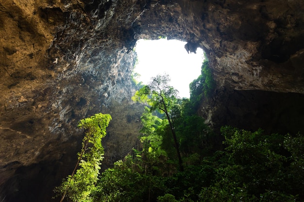 Devetashka große Karsthöhle in Bulgarien Naturlandschaft