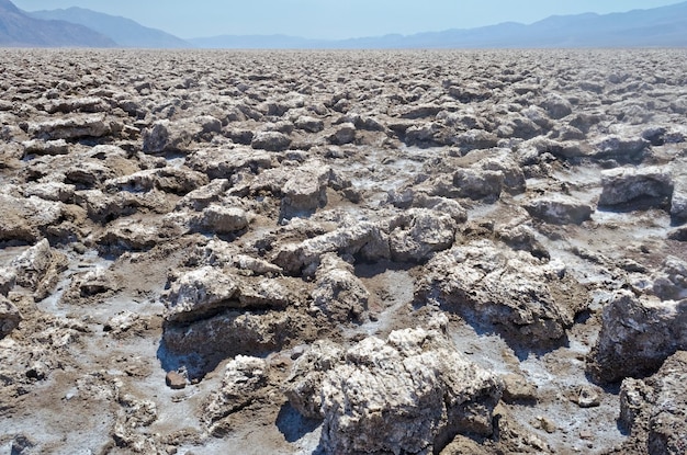 Devil's Golf Course verlassene Aussicht im Death Valley USA